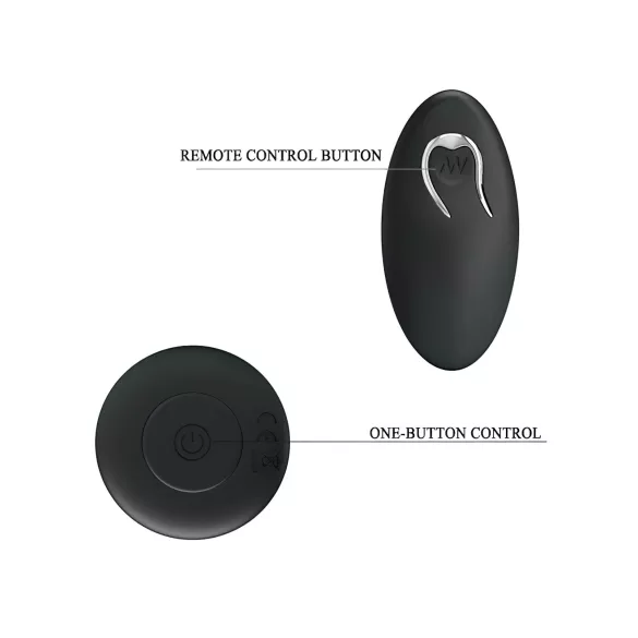 MR. PLAY - draadloze oplaadbare anaal vibrator - zwart