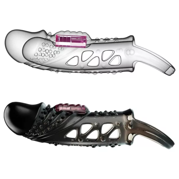 Pretty Love Cecelia - vibrerende penisring met hoes - zwart