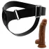 Pretty Love - harnas broekje met dildo - unisex - 17 cm - zwart