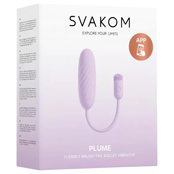 Svakom Plume - 2-in-1 vibrerend eitje (paars)