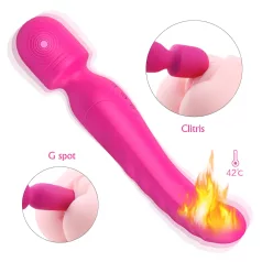   Sex HD Iris - vibrator met verwarming - 2 motoren - siliconen - roze