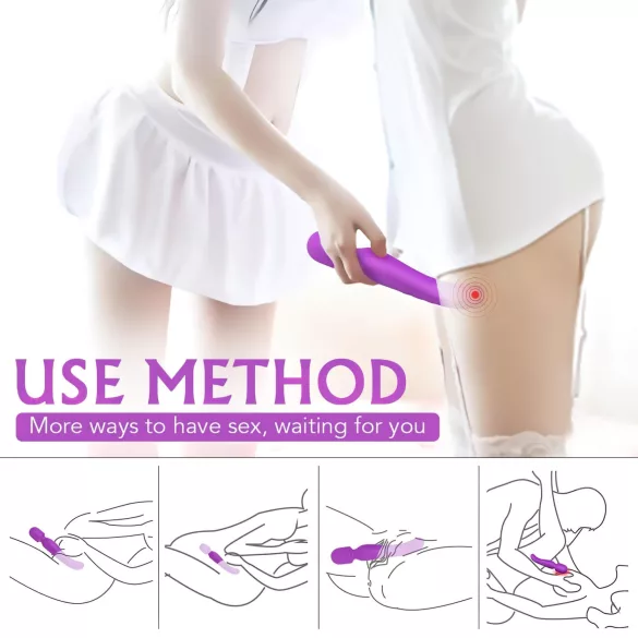 Sex HD Iris - Vibrator met 2 motoren - Verwarmend - Paars