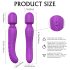 Sex HD Iris - Verwarmende vibrator met 2 motoren (paars)