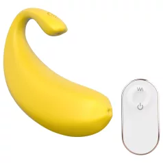 Sex HD - vibrerend eitje - banaanvormig - geel - oplaadbaar