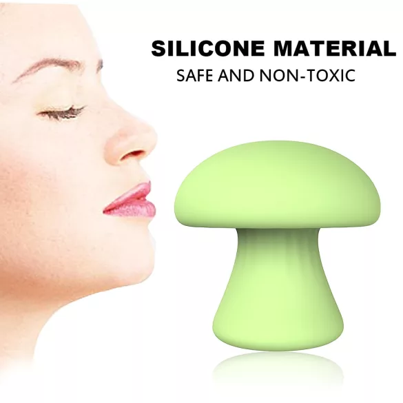Magic Mushroom - oplaadbare gezichtsmassager (groen)