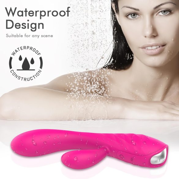 Sex HD Muses - Oplaadbare, waterdichte vibrator met verwarming (roze)