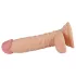 Real Extreme - dildo met balzak en zuignap voor de G‑plek - 19 cm (natuurkleur)