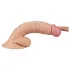 Real Extreme - dildo met balzak en zuignap voor de G‑plek - 19 cm (natuurkleur)