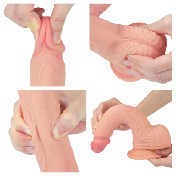Lovetoy Nature Cock - realistische dildo met zuignap - 21cm - huidskleur