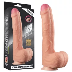   Lovetoy Nature Cock - realistische dildo - dubbel gelaagd - 28cm - huidkleur