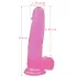 Lovetoy - dildo met zuignap - 20 cm - roze