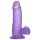 Lovetoy - dildo met zuignap - 15 cm - paars - jelly