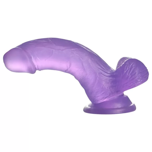 Lovetoy - dildo met zuignap - 15 cm - paars - jelly