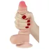 Lovetoy Sliding-Skin - realistische dildo - dubbel laag - 18cm - huidskleur