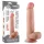 Lovetoy Sliding-Skin - dildo met dubbele laag - 21cm - huidskleur