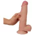 Lovetoy Sliding-Skin - dildo met dubbele laag - 21cm - huidskleur