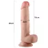 Lovetoy Sliding-Skin - dildo met dubbele laag - 21cm - huidskleur