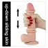 Lovetoy Sliding-Skin - dildo met dubbele laag - 21cm - huidskleur