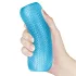 Lovetoy Training Master - 2-zijdige geribbelde masturbator (blauw)