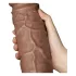 Lovetoy Chubby - dildo met zuignap - realistisch - 25cm - huidskleur