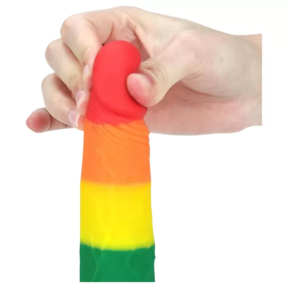 Lovetoy Prider 7.0 - levensechte dildo - 19 cm (regenboog)