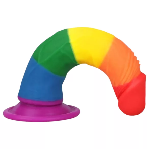Lovetoy Prider 7.0 - levensechte dildo - 19 cm (regenboog)