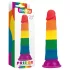 Lovetoy Prider 7.0 - levensechte dildo - 19 cm (regenboog)