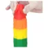 Lovetoy Prider - realistische siliconen dildo - 19cm - regenboog