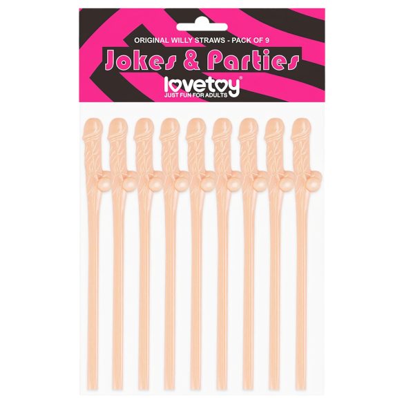 Lovetoy - realistische penis rietje (natuurlijk)