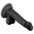 Mr. Rude - realistische dildo met zuignap en ballen - 17cm - zwart