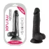 Mr. Rude - dildo met zuignap en ballen - realistisch - 19cm - zwart