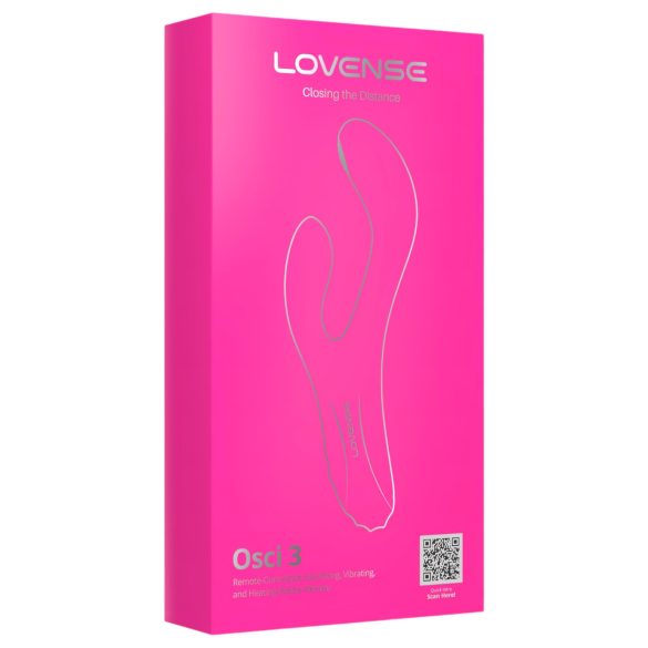 Lovense Osci 3 - rabbit vibrator - opzetstuk voor clitoris - siliconen roze