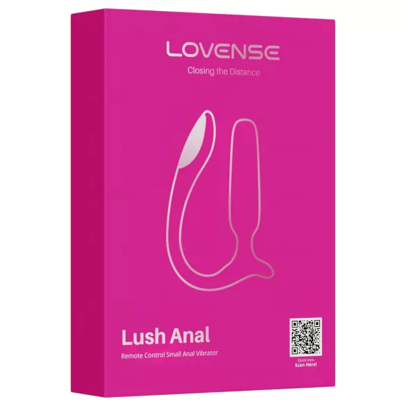 Lovense Lush Anal - App-gestuurde anale vibrator met LED - roze