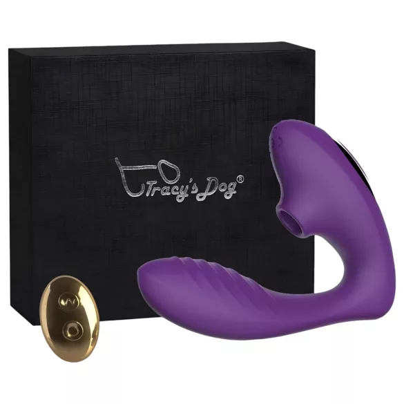 Tracy's Dog 2 - luchtdruk vibrator en clitorisstimulator - 2in1 - paars