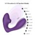 Tracy's Dog 2 - 2in1 luchtdruk vibrator (paars)