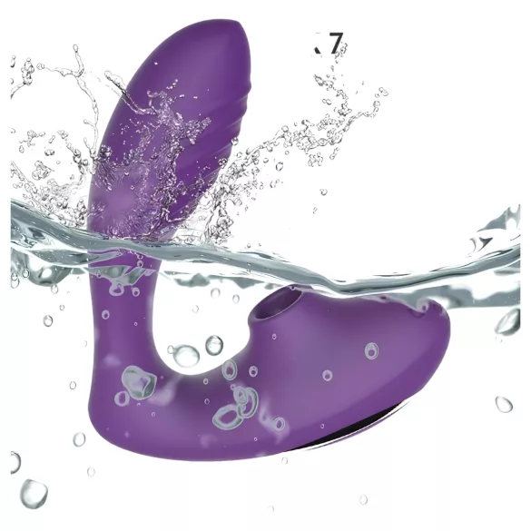 Tracy's Dog 2 - luchtdruk vibrator en clitorisstimulator - 2in1 - paars