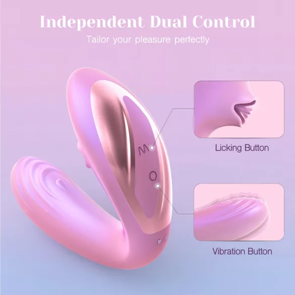 Tracy's Dog OG Lick - G-punt vibrator en clitorisstimulator (roze)