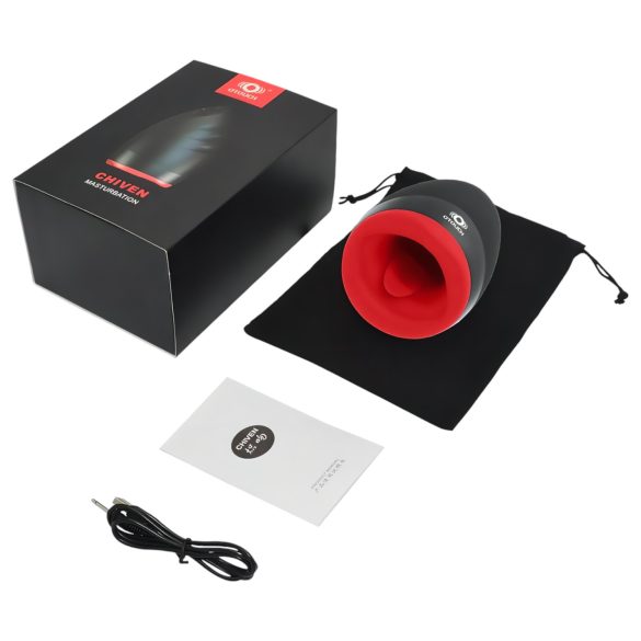 OTOUCH Chiven 2 - oplaadbare vibrerende mondmasturbator - zwart