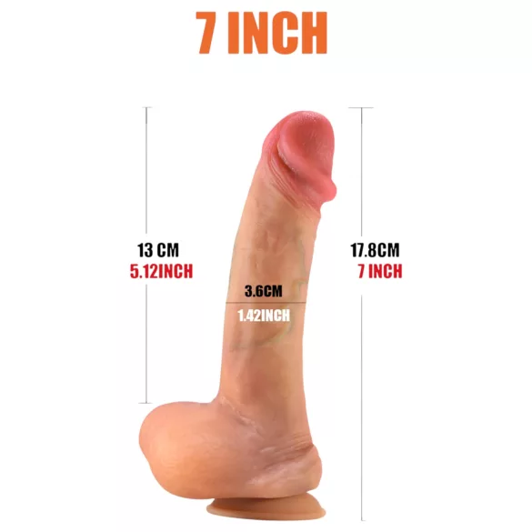 FeelSkin - realistische dildo - huidkleur - 17,8 cm