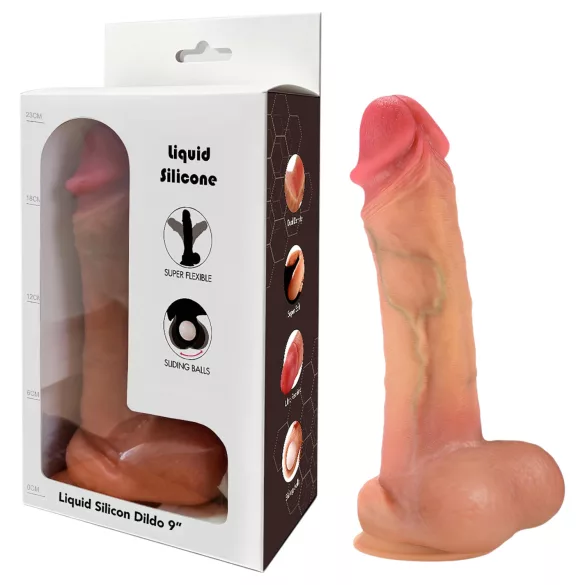 FeelSkin - ultra realistische dildo (natuur, 21 cm)