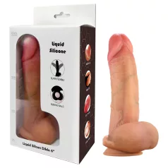   FeelSkin - ultra-realistische dildo met ballen (natuur, 12,5 cm)