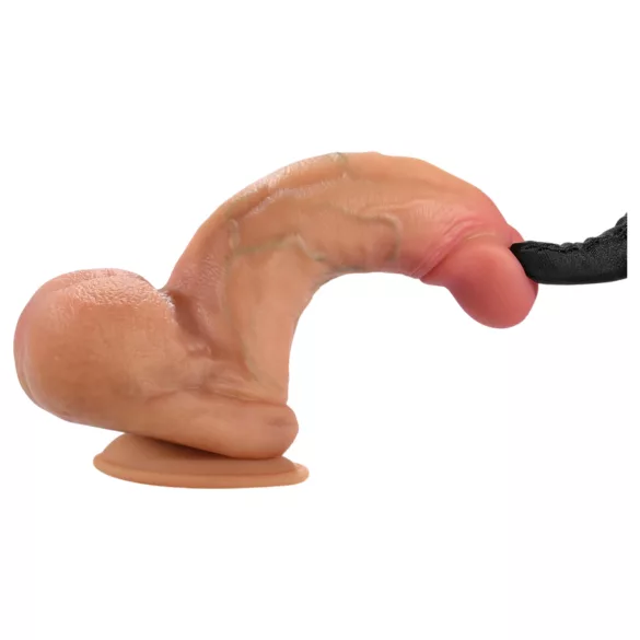 FeelSkin - ultra-realistische dildo met ballen (natuur, 12,5 cm)