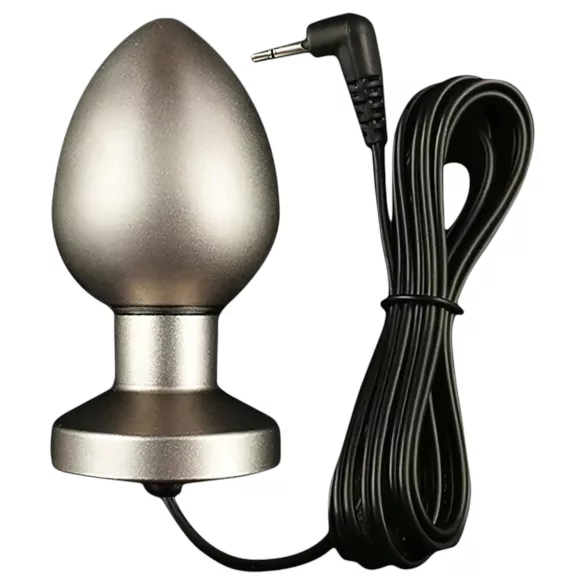 DG-LAB Mat Staal - bipolaire stalen elektro-anale plug (zilver)