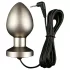DG-LAB Mat Staal - bipolaire stalen elektro-anale plug (zilver)