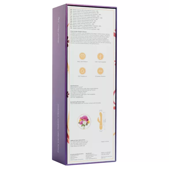 LOVISS Flower - clitoris- en G-spot vibrator met arm (zwart)