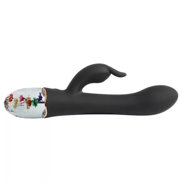 LOVISS Flower - clitoris- en G-spot vibrator met arm (zwart)