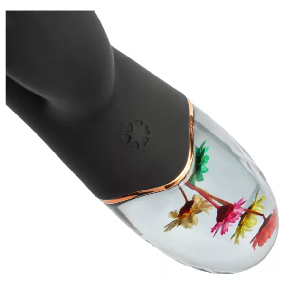 LOVISS Flower - clitoris- en G-spot vibrator met arm (zwart)