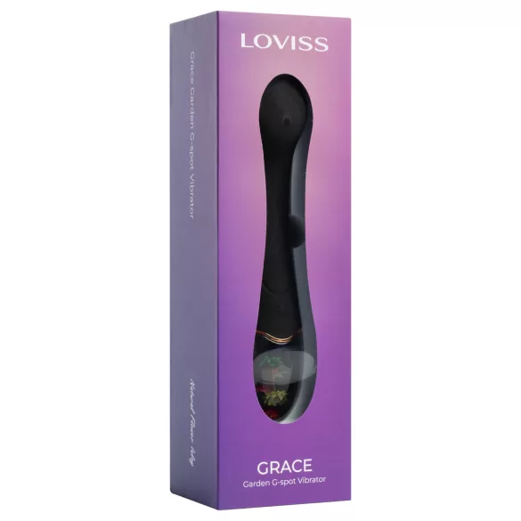 LOVISS Flower Grace - G-spot vibrator (zwart)