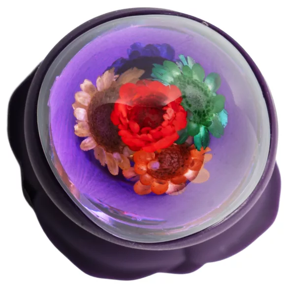 LOVISS Flower - anale vibrator met afstandsbediening (paars)