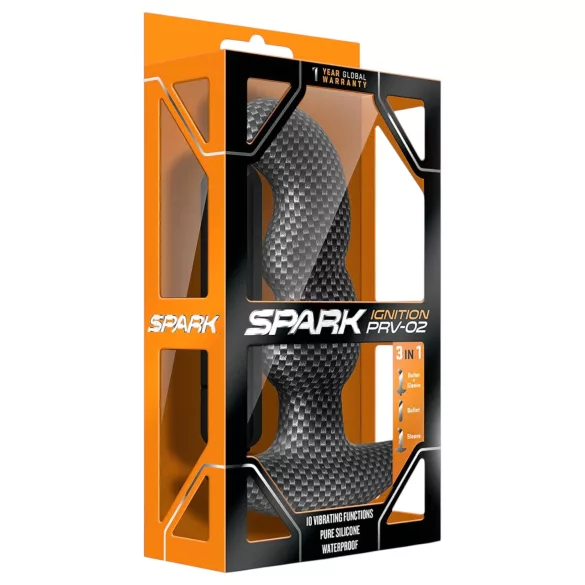 Blush Spark - anaal vibrator - waterdicht - zwart